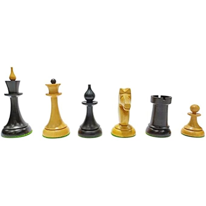 rayihni QUEEN'S GAMBIT CHESS PIECES, BLACK - Image 1